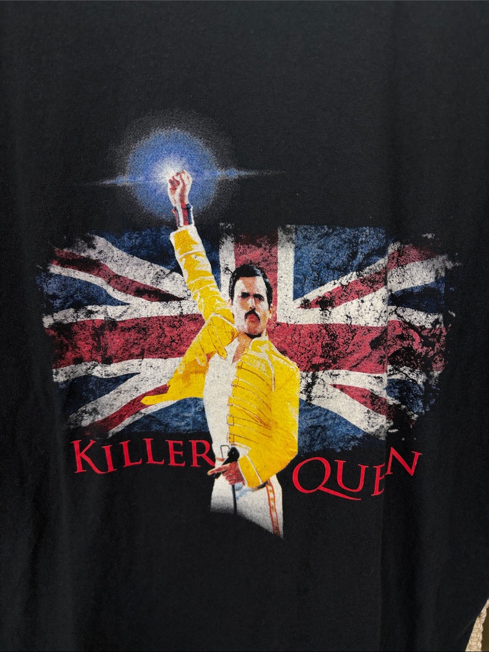 Black "Killer Queen" Freddie Mercury Graphic Tee | M